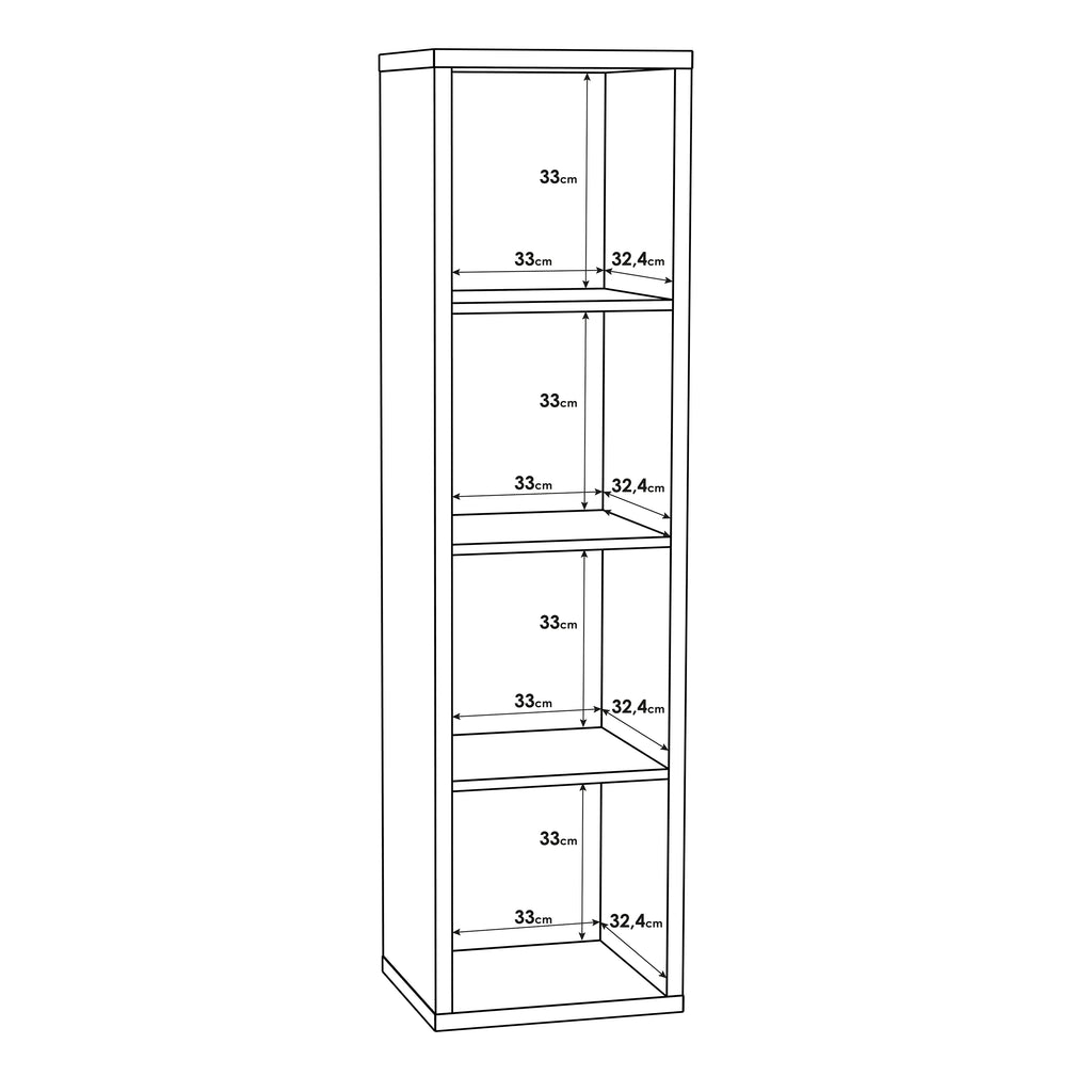 Mauro 3 Shelves Storage Unit in Sonoma Oak