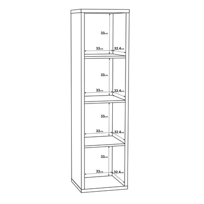 mauro 3 shelves storage unit in sand oak