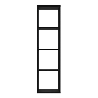 mauro 3 shelves storage unit in matt black