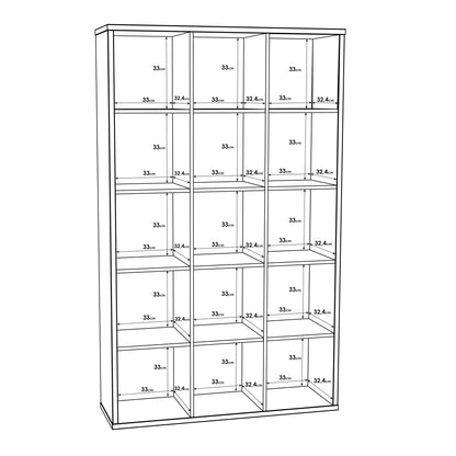 mauro 3x5 storage unit in matt white