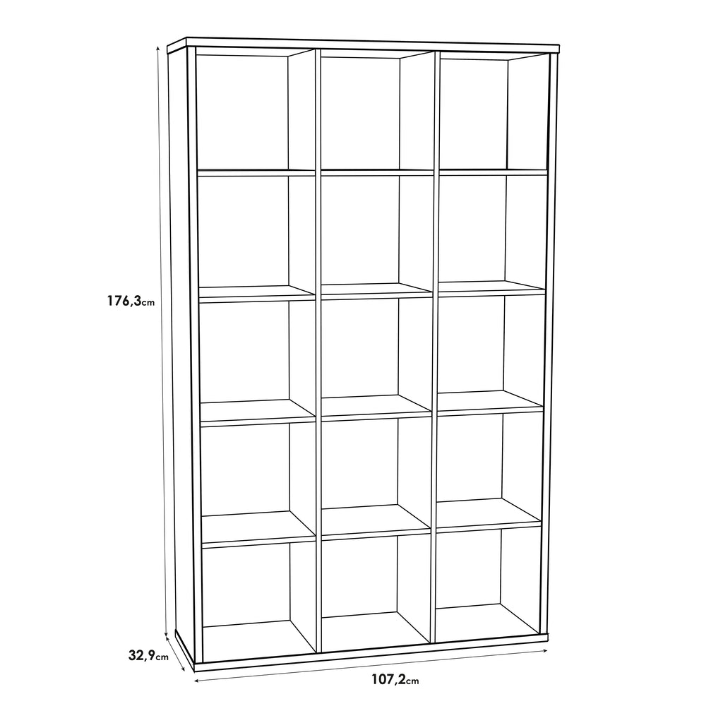 Mauro 3x5 storage unit in sonoma oak