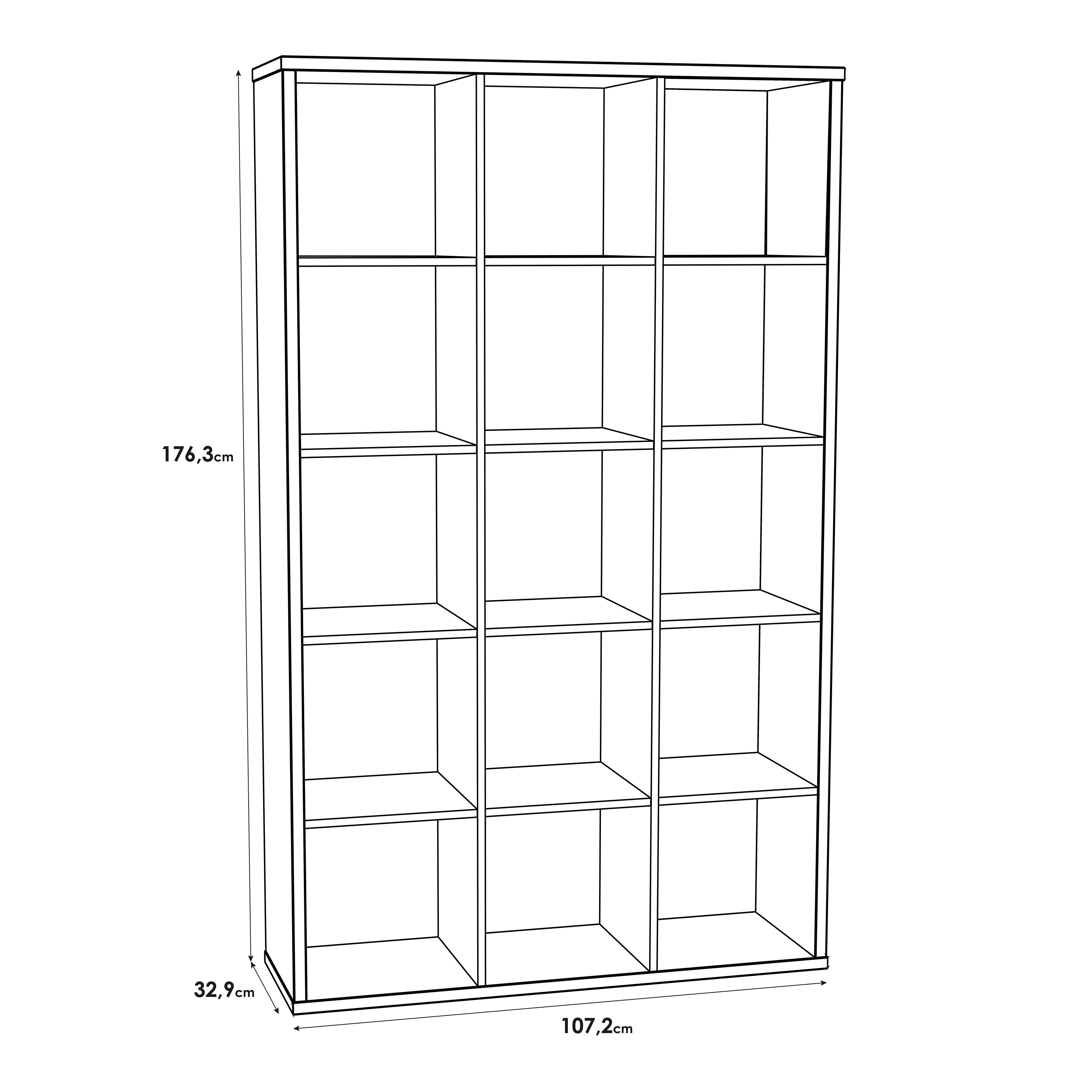 Mauro 3x5 storage unit in sonoma oak