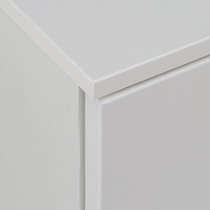 sienna bedside in white/white high gloss