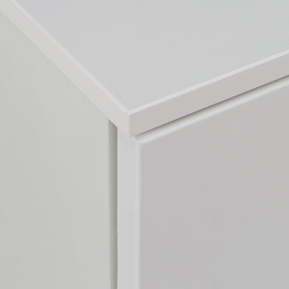 sienna abstract chest of in white/white high gloss