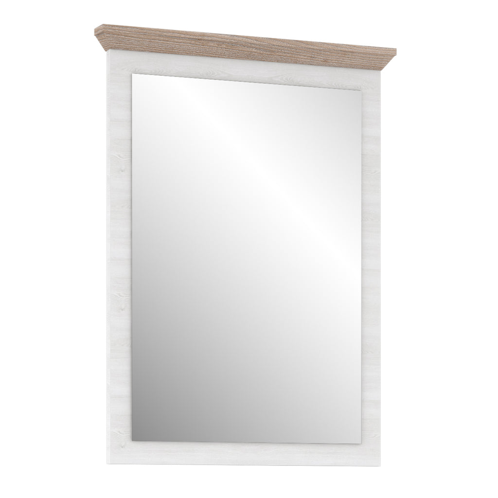 Illopa mirror in oak nelson/snowy oak