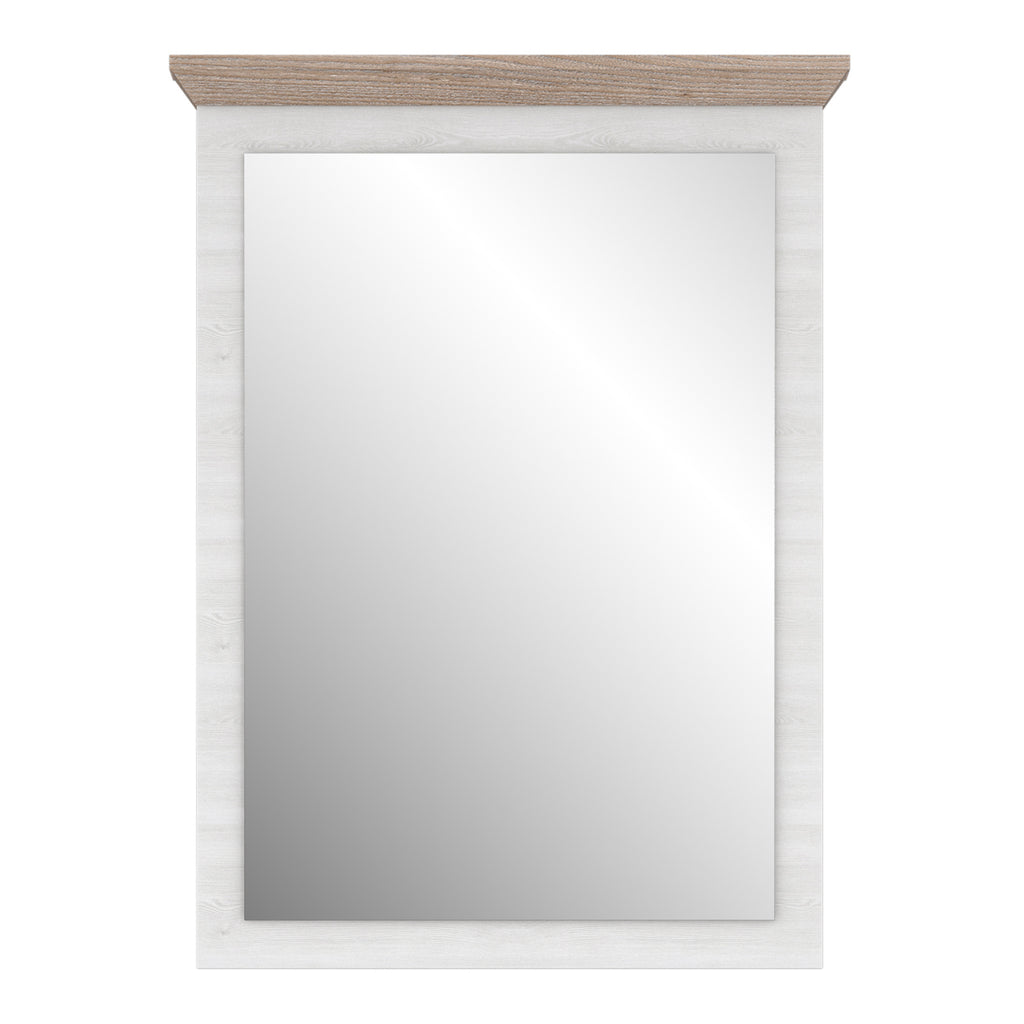 Illopa mirror in oak nelson/snowy oak