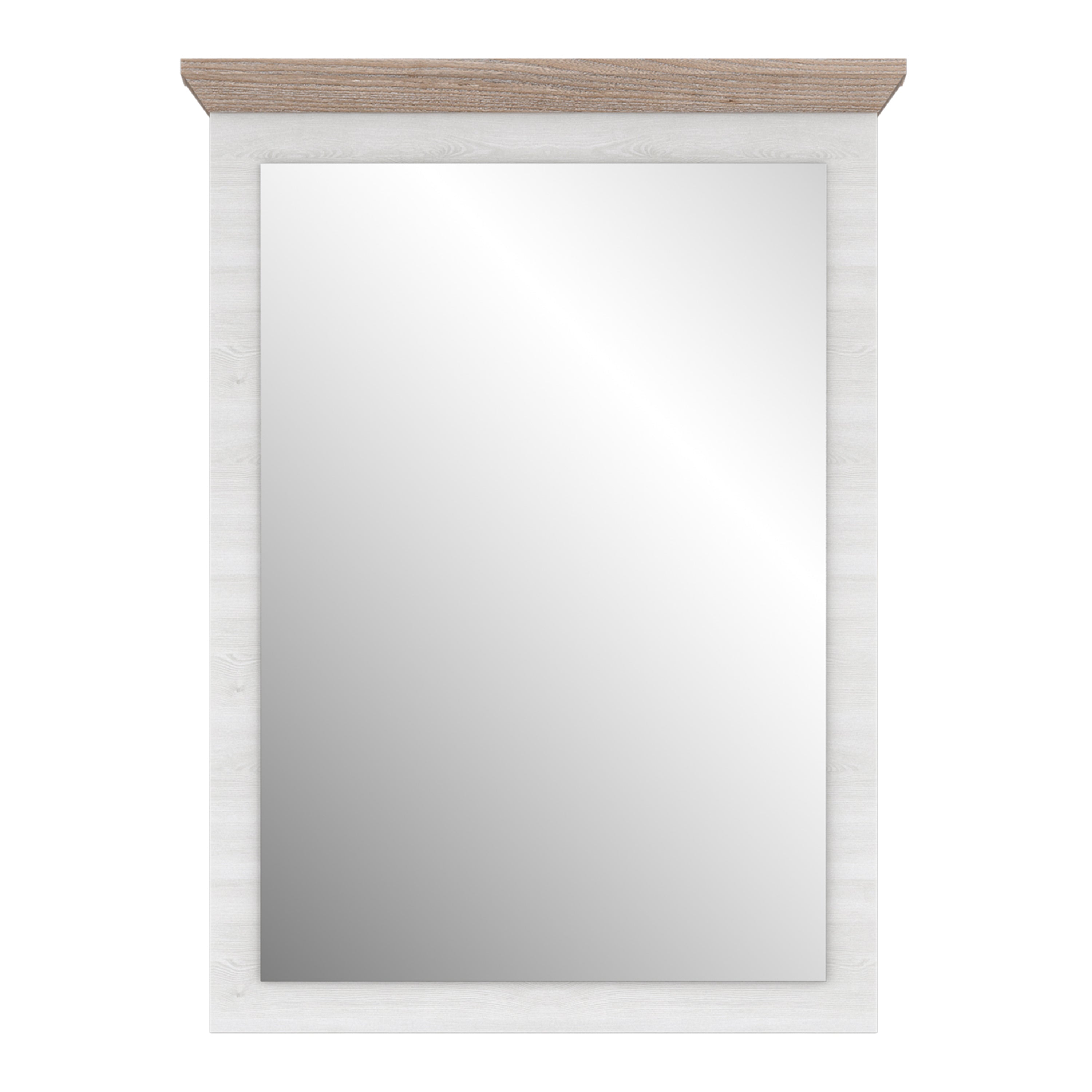 Illopa mirror in oak nelson/snowy oak