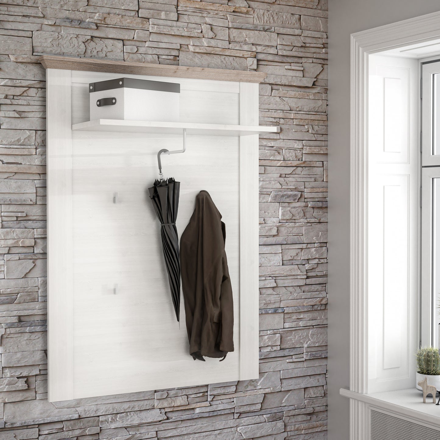 illopa wall panel in oak nelson/snowy oak