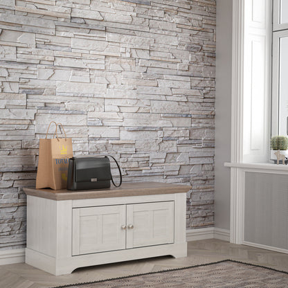 illopa storage bench in oak nelson/snowy oak