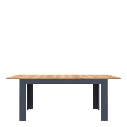 bohol extending dining table 160-207cm in riviera oak/navy