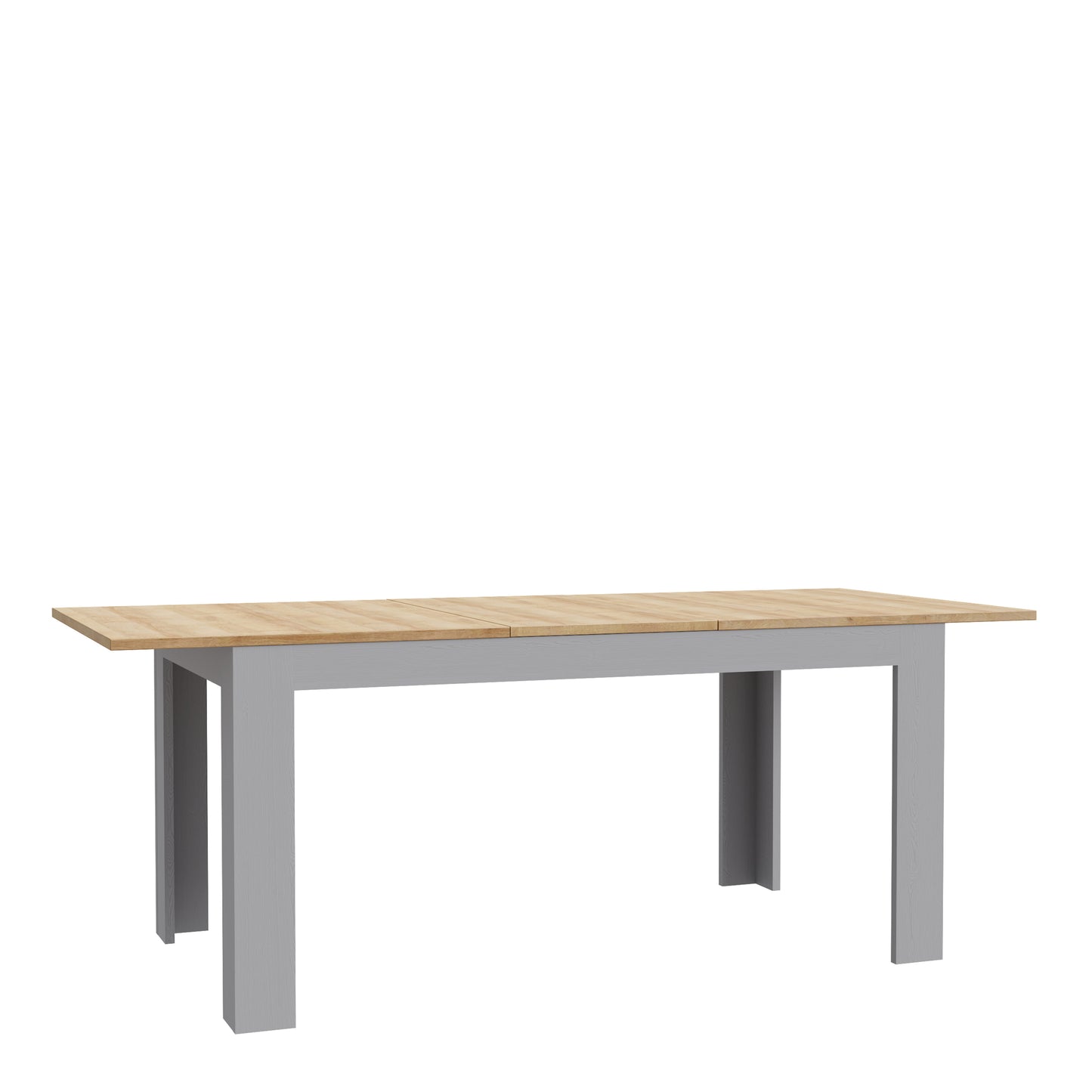 bohol extending dining table 160-207cm in riviera oak/grey oak
