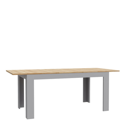 bohol extending dining table 160-207cm in riviera oak/grey oak