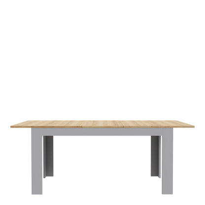 bohol extending dining table 160-207cm in riviera oak/grey oak