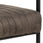 Adele dining chair in grey fabric set of 2