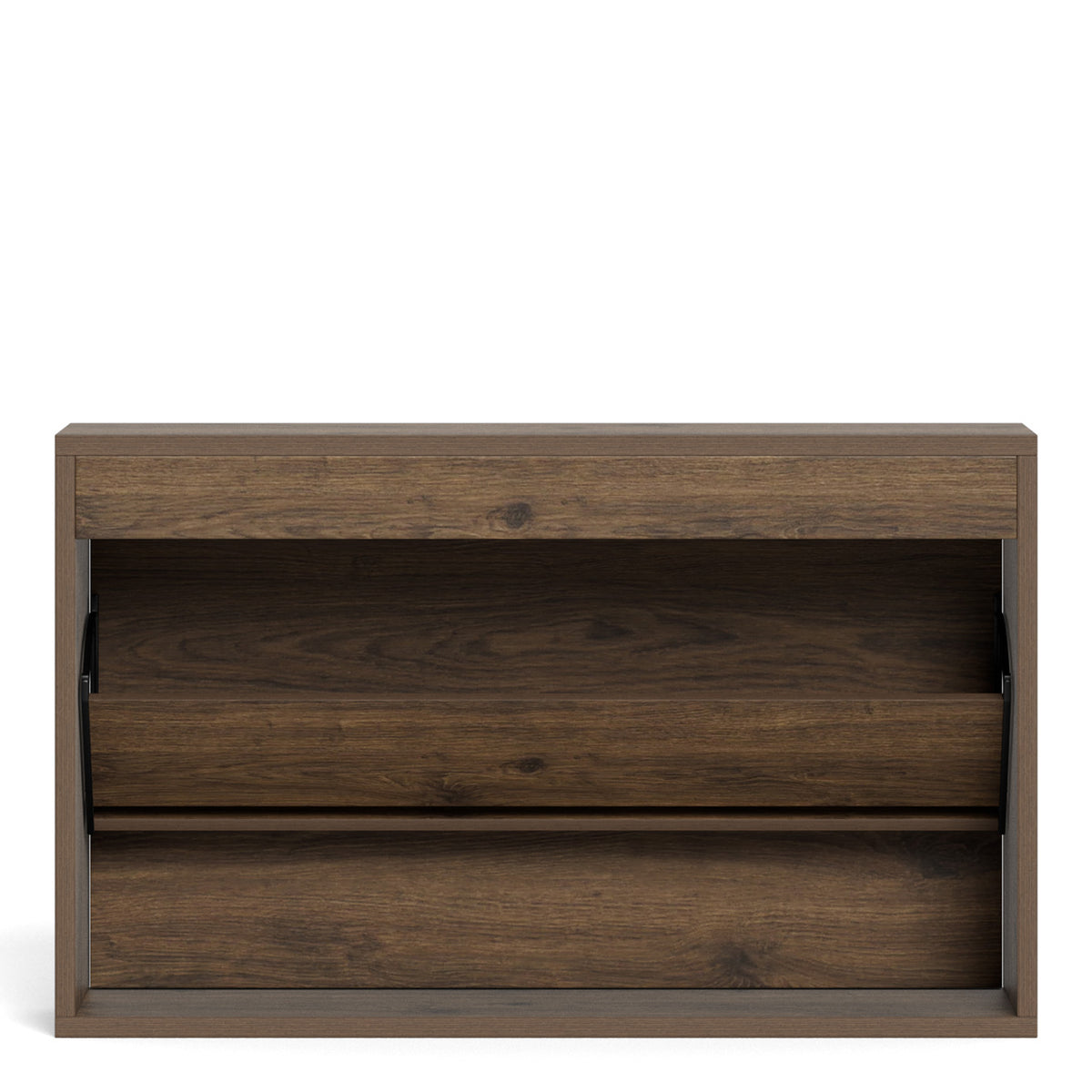 Albany Shoe Cabinet in Smoked Oak with Lamella Front