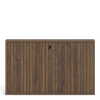 Albany Shoe Cabinet in Smoked Oak with Lamella Front