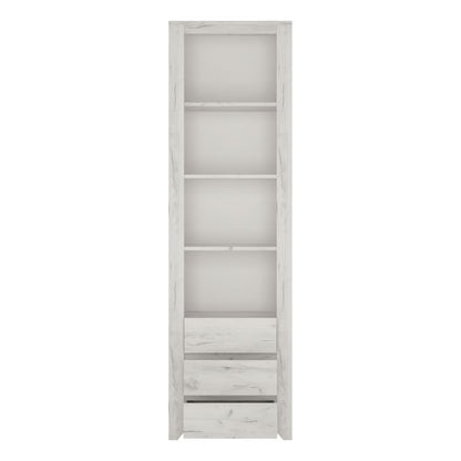 Angel Tall Narrow 3 Drawer Bookcase