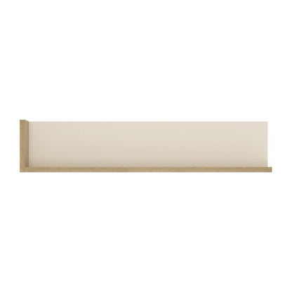 Lyon 120cm Wall Shelf in Riviera Oak/White