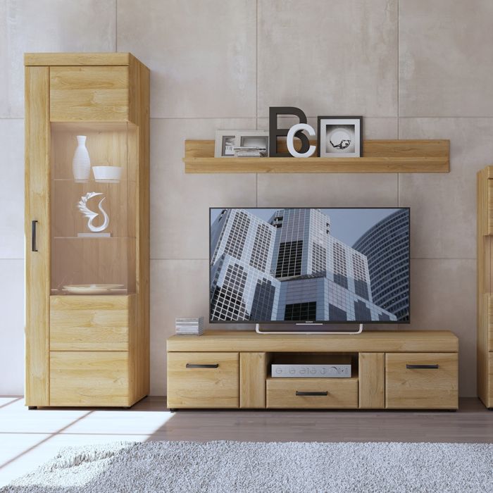 Cortina Wall Shelf 117cm in Grandson Oak