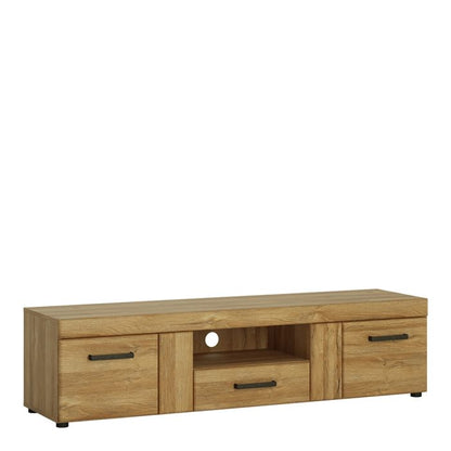 Cortina 2 Door 1 Drawer Wide TV Cabinet in Grandson Oak