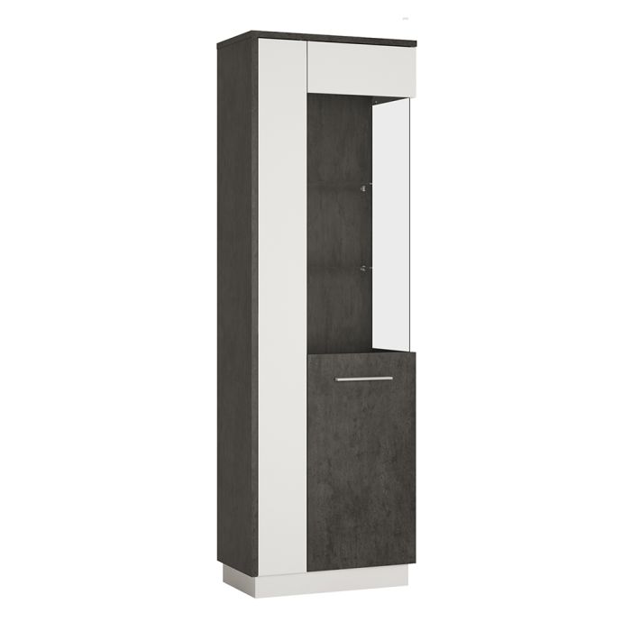 Zingaro Tall Glazed Display Cabinet (RH)