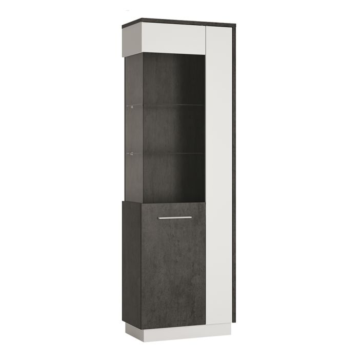 Zingaro Tall Glazed Display Cabinet (LH)