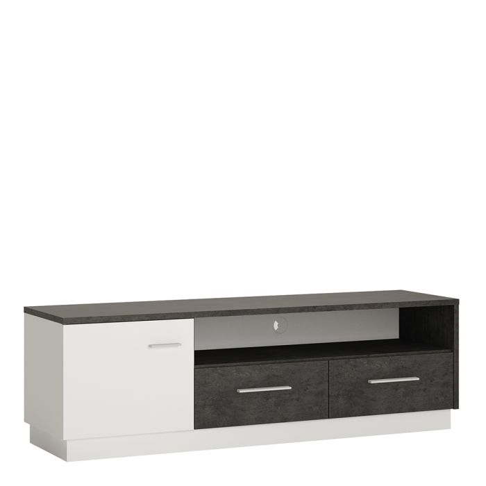 Zingaro 1 Door 2 Drawer Wide TV Cabinet