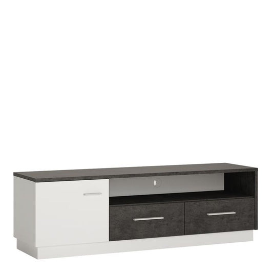 Zingaro 1 Door 2 Drawer Wide TV Cabinet