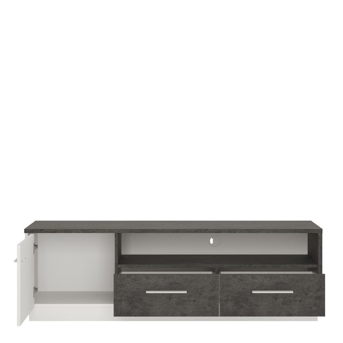 Zingaro 1 Door 2 Drawer Wide TV Cabinet