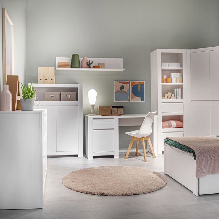 Novi 2 Door Cabinet in Alpine White