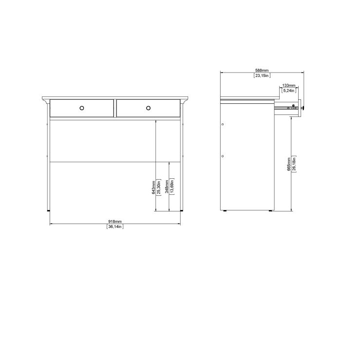 Paris Console Table White