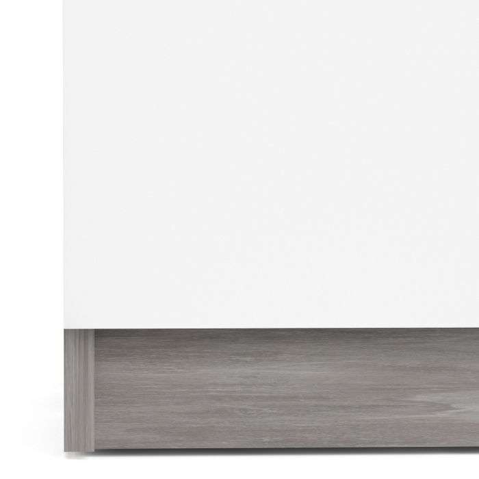 Naia Sideboard 1 Drawer 2 Doors in Concrete and White High Gloss