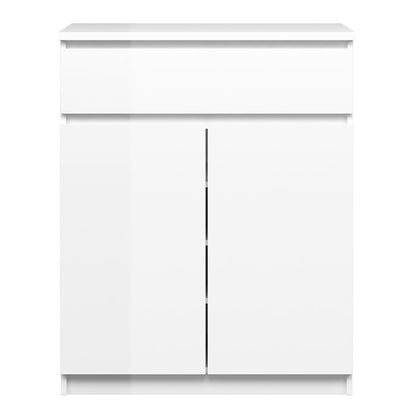 Naia Sideboard 1 Drawer 2 Doors in White High Gloss