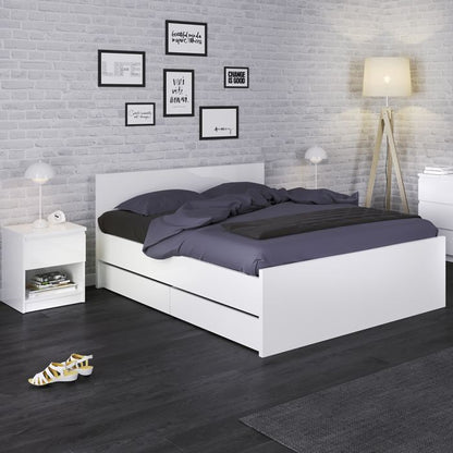 Naia Sideboard 1 Drawer 2 Doors in White High Gloss