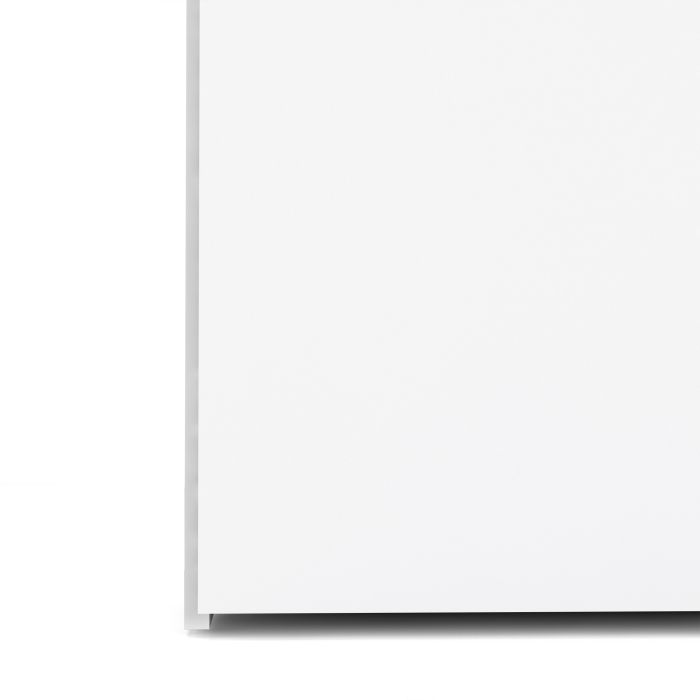 Space Wardrobe 3 Doors 3 Drawers in White 2000