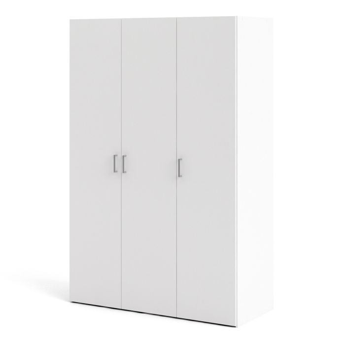 Space Wardrobe 3 Doors White 1750