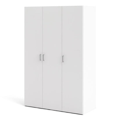 Space Wardrobe 3 Doors White 1750