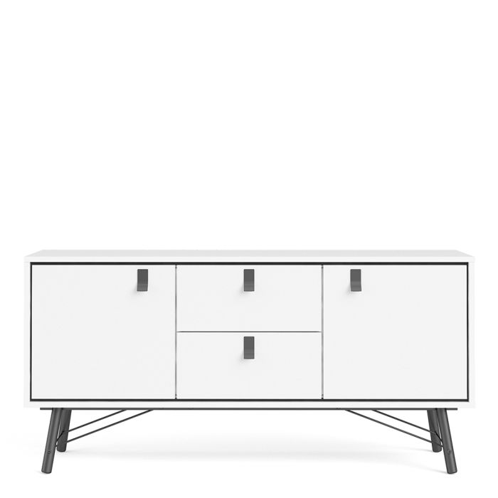Ry Sideboard 2 Doors 2 Drawers in Matt White