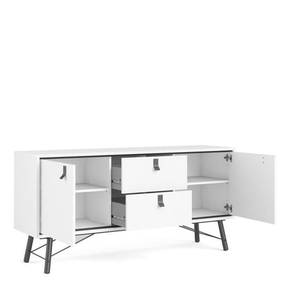 Ry Sideboard 2 Doors 2 Drawers in Matt White