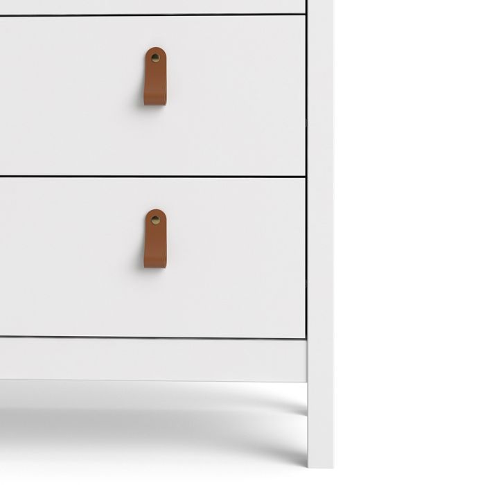 Barcelona China Cabinet 2 Glass Doors with 3 Drawers in White