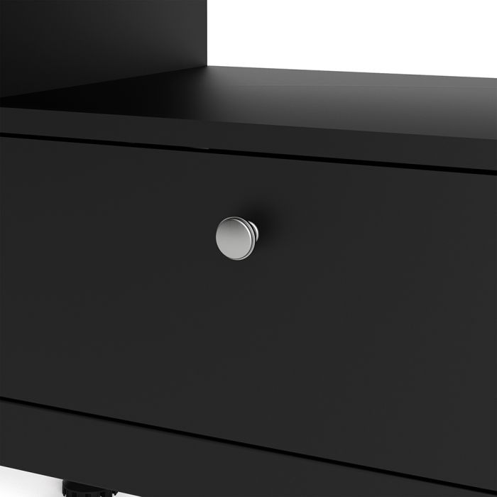 Madrid TV Unit 3 Drawers in Matt Black
