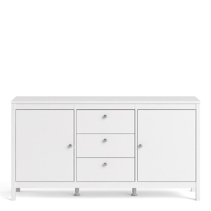 Madrid Sideboard 2 Doors 3 Drawers in White