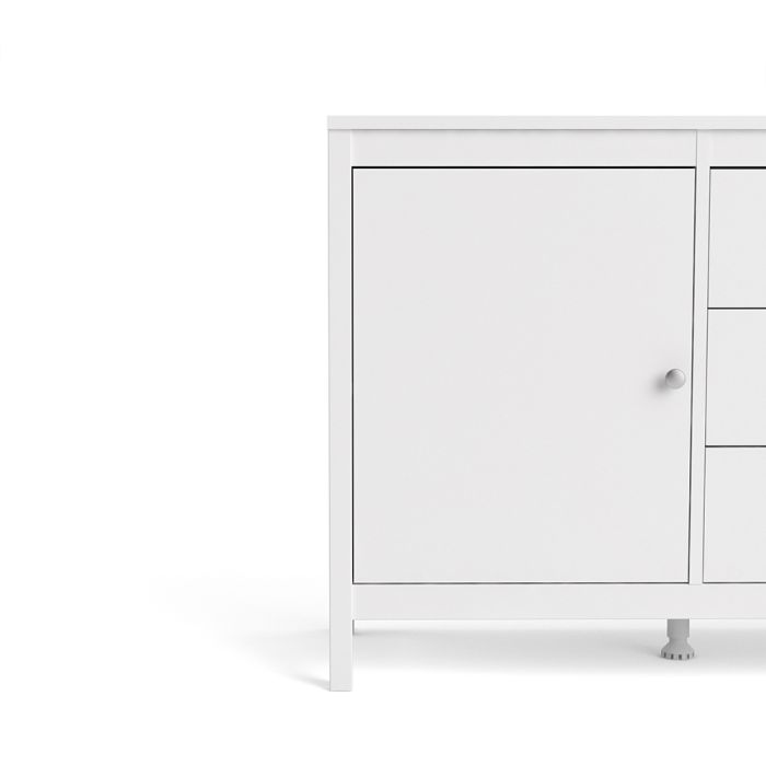 Madrid Sideboard 2 Doors 3 Drawers in White