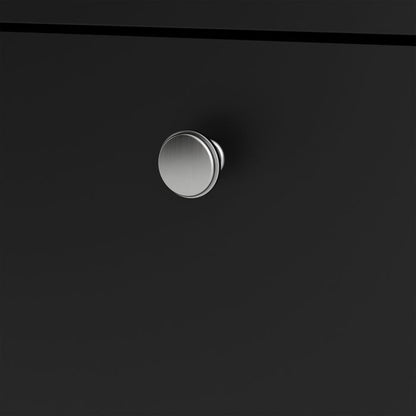 Madrid Sideboard 2 Doors 1 Drawer in Matt Black