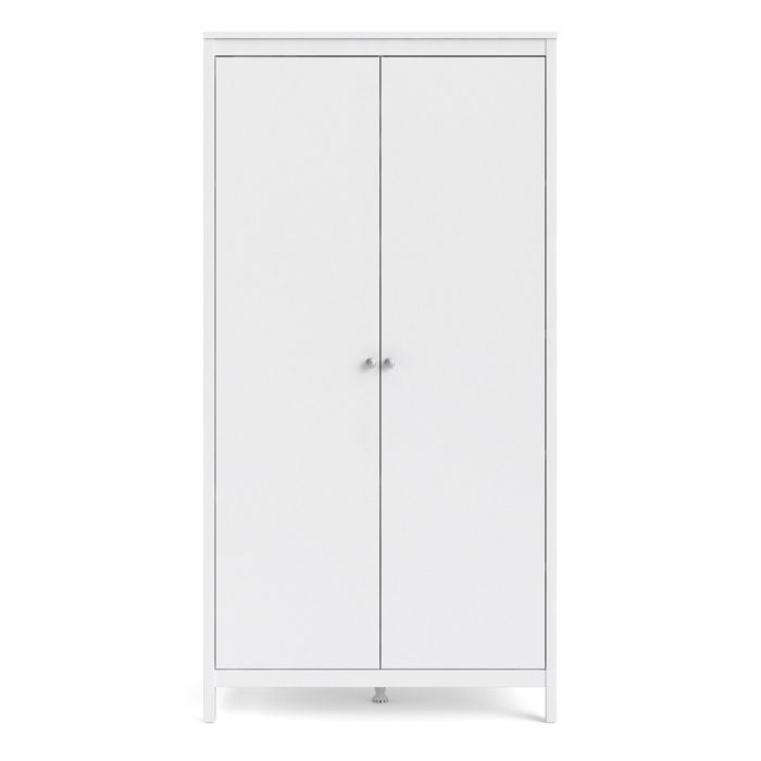 Madrid Wardrobe with 2 Doors in White
