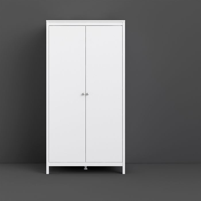 Madrid Wardrobe with 2 Doors in White