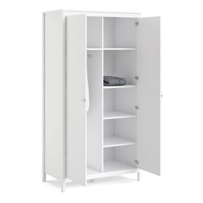 Madrid Wardrobe with 2 Doors in White