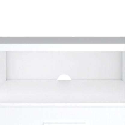 Media TV Unit with 2 Doors 1 Drawer 147cm White