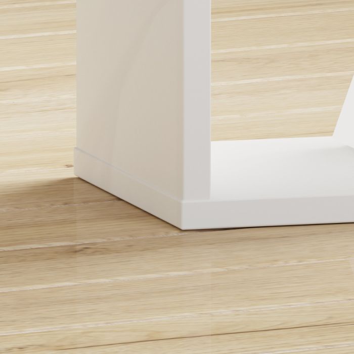 Mauro Singular Storage Unit in White High Gloss/White