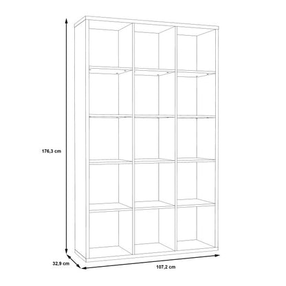 Mauro 3x5 Storage Unit in Concrete Grey